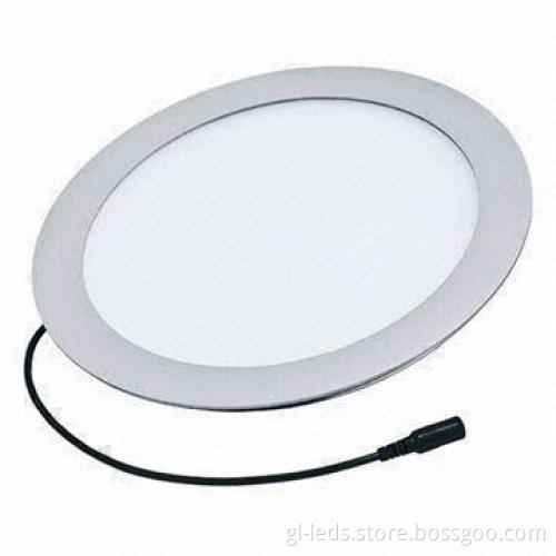 Round LED Panel Light, CE/RoHS Mark, 100 to 240V AC Input, Super Bright LED as Lighting Sources